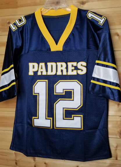 Tom Brady Padres High School Football Jersey Custom Throwback Retro Jersey