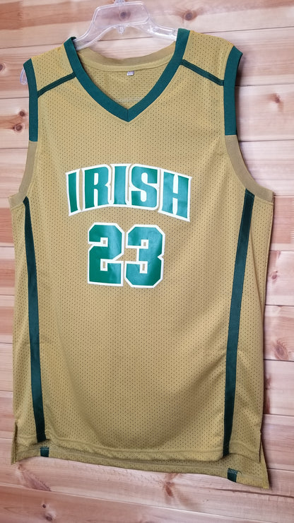 Lebron James High School Basketball Throwback Jersey Irish Akron Ohio Los Angeles