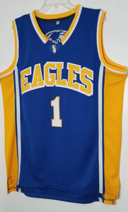 Klay Thompson Eagles High School Basketball Jersey (Away) Custom Throwback Retro Jersey