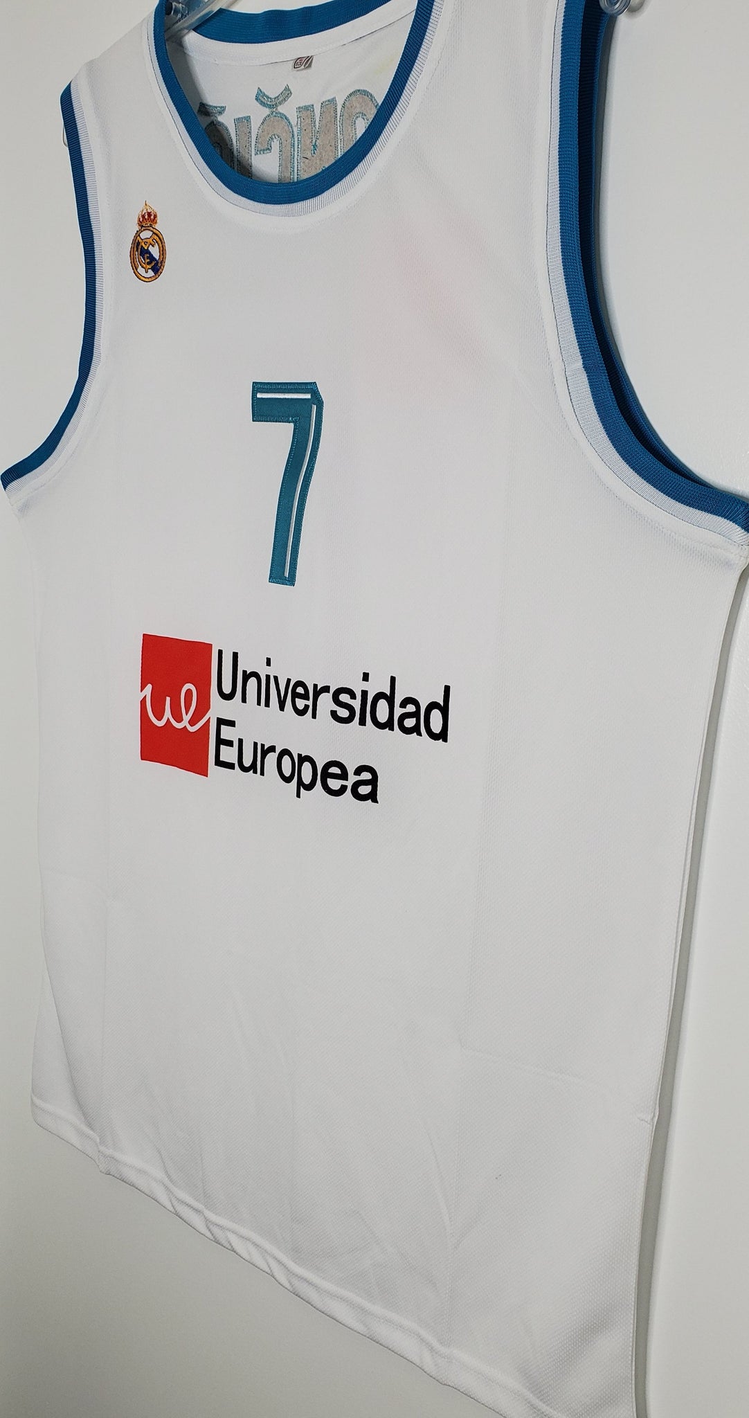 Luka Doncic Real Madrid EuroLeague Basketball Jersey (Blue) Custom Thr –  JordansSecretStuff