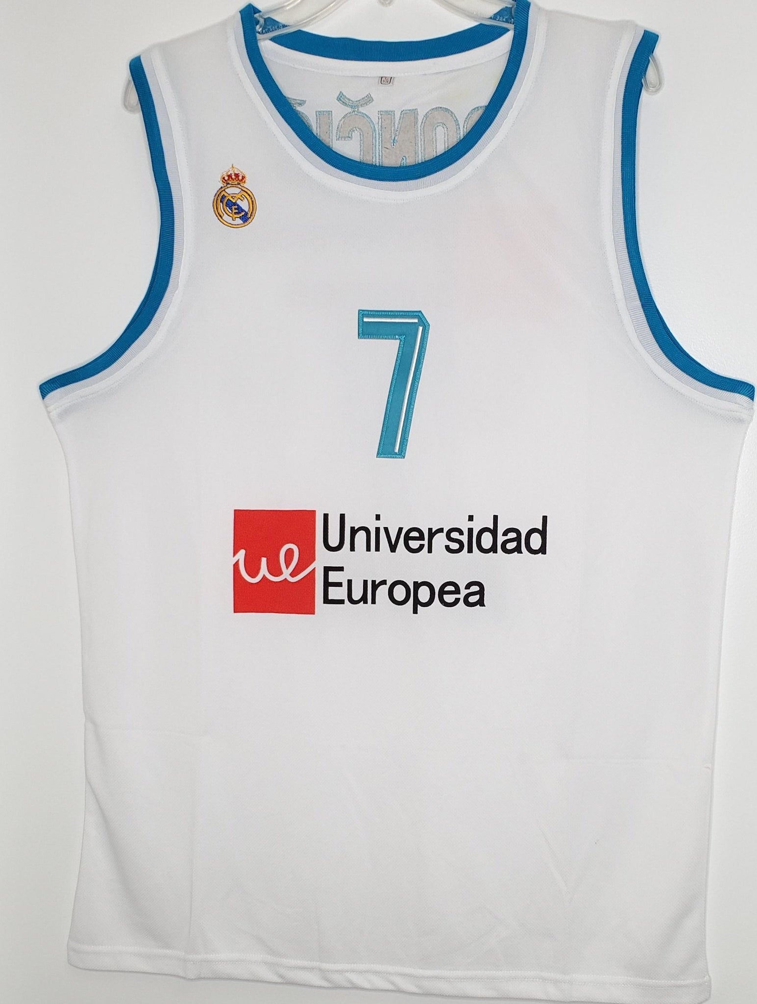 Luka Doncic #7 Spain Basketball Jerseys Euroleague Top Print Jerseys Blue