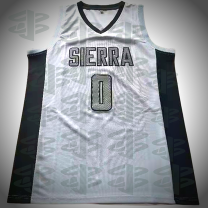 Bronny James High School Jersey Sierra Basketball White Color Alternate