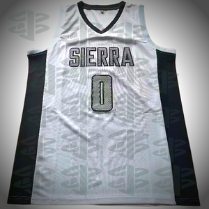 Bronny James High School Jersey Sierra Basketball White Color Alternate