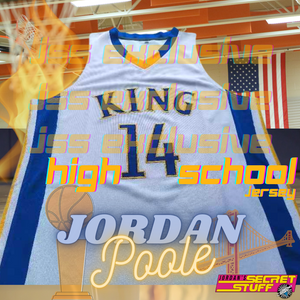Jordan Poole High School Throwback Rufus King International Jersey