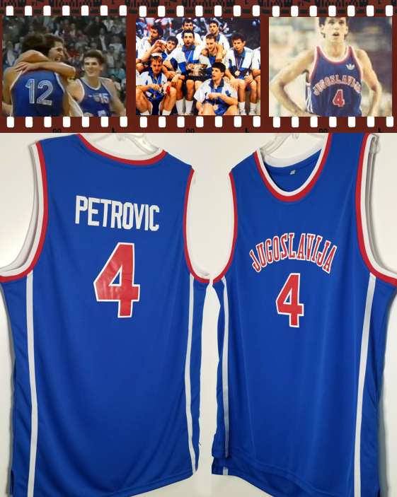 "Once Brothers" Drazen Petrovic Limited Series Yugoslavia Jersey Jugoslavija