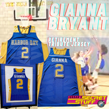 Load image into Gallery viewer, Gianna Middle School Jersey Fadeaway Shot Basketball Retirement
