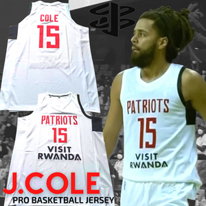J. Cole Pro Basketball League Jersey Patriots Hip Hop Rwanda Dreamville