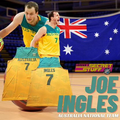 Joe Ingles Australia National Team Basketball Jersey Aussie Euroleague