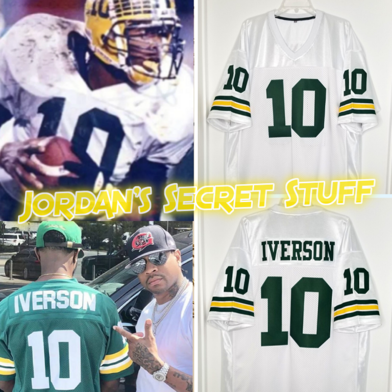 Allen Iverson Bethel High School Football Jersey Custom Throwback Retro Jersey