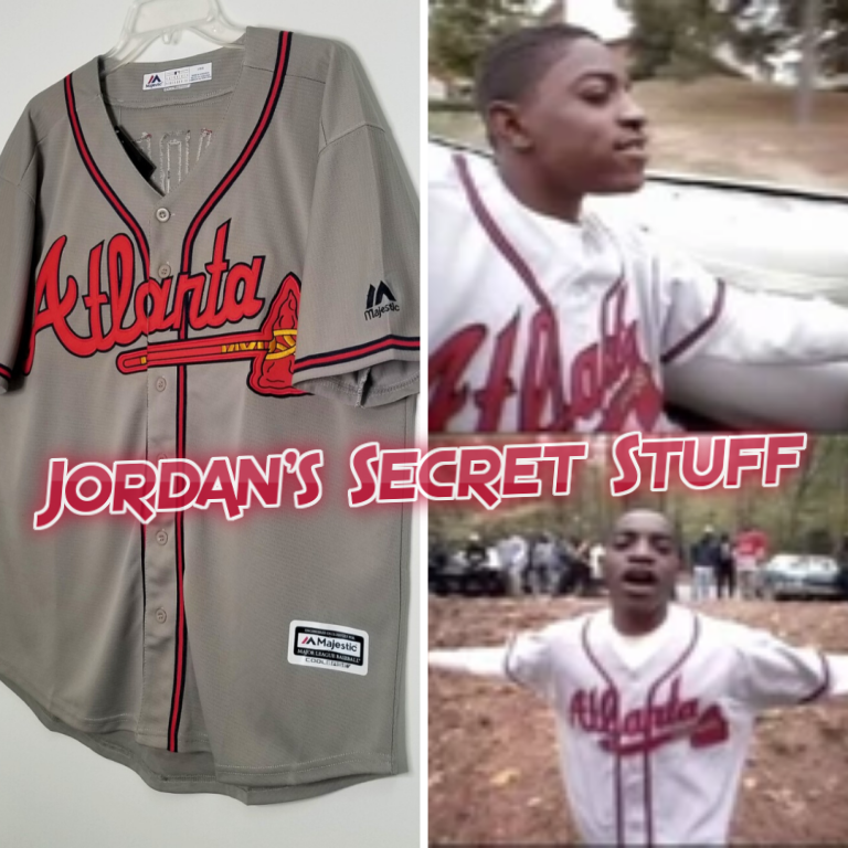 Andre 3000 "Player's Ball" Atlanta Braves Baseball #3K Music Jersey Custom Throwback 90's Retro Music Video Jersey