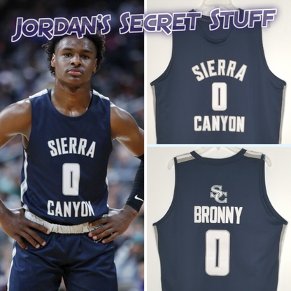 Bronny James High School Jersey Sierra Canyon Basketball