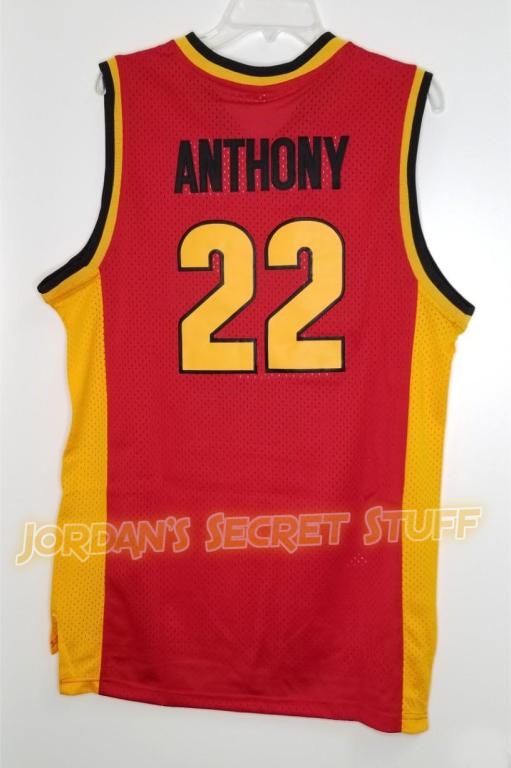 Carmelo Anthony High School Basketball Jersey Oak Hill Custom Throwback Retro Jersey