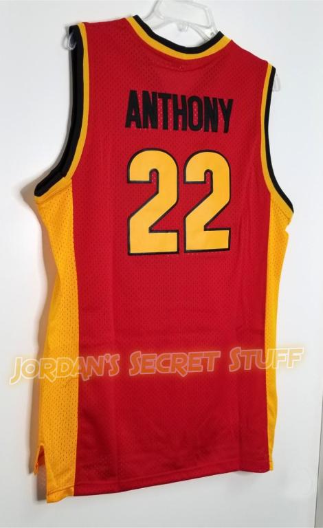 Carmelo Anthony High School Basketball Jersey Oak Hill Custom Throwback Retro Jersey