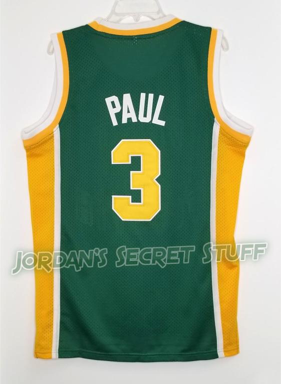 JordansSecretStuff Chris Paul West Forsyth High School Basketball Jersey Custom Throwback Retro Jersey L