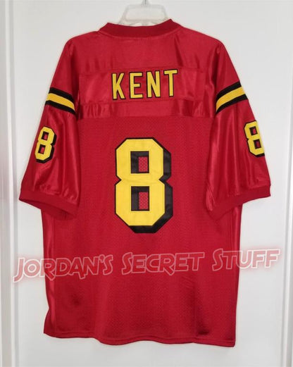 Clark Kent Smallville TV Superman #8 Football Jersey Custom Throwback Retro TV Show Jersey