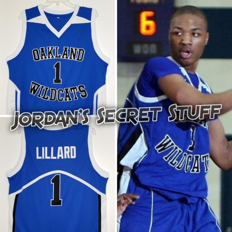 Damian Lillard High School Jersey Oakland Wildcats HS Portland Dame Dolla