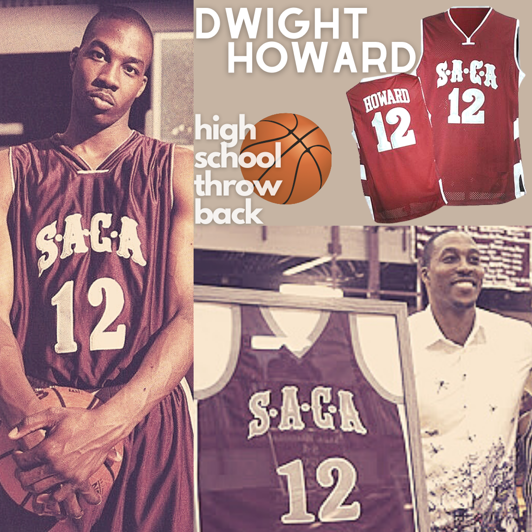 Dwight Howard High School SACA Basketball Throwback Jersey Los Angeles