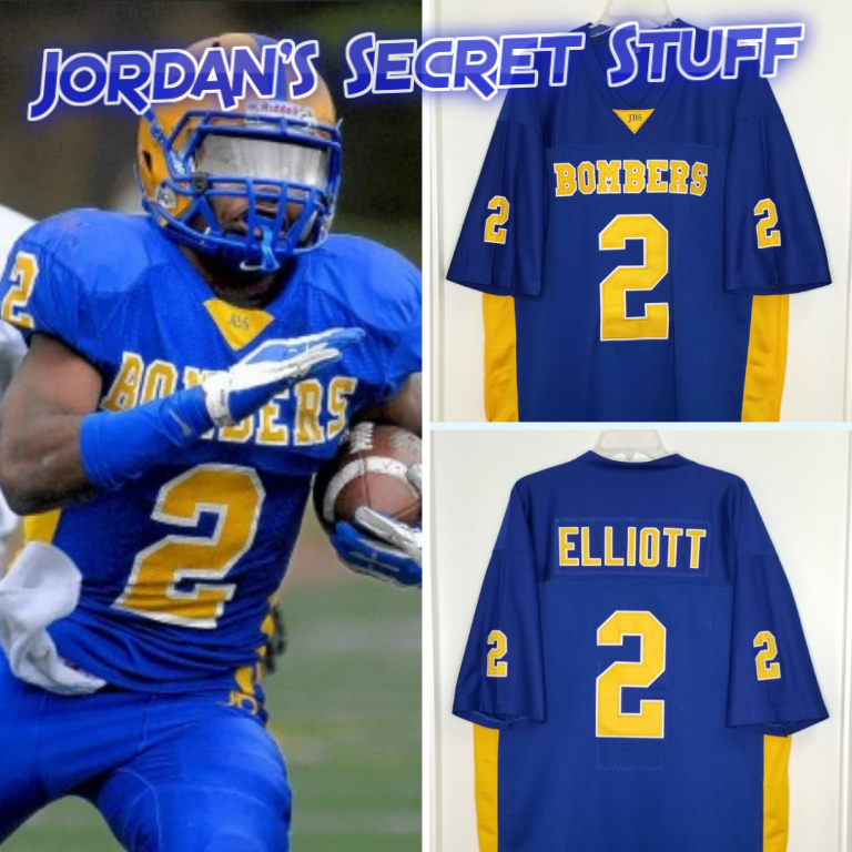 Ezekiel Elliott Burroughs High School Football Jersey Custom Throwback Retro Jersey
