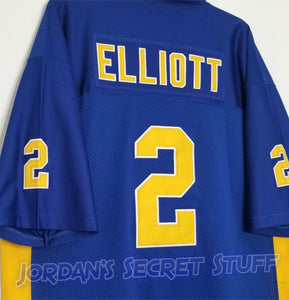 Ezekiel Elliott Burroughs High School Football Jersey Custom Throwback Retro Jersey