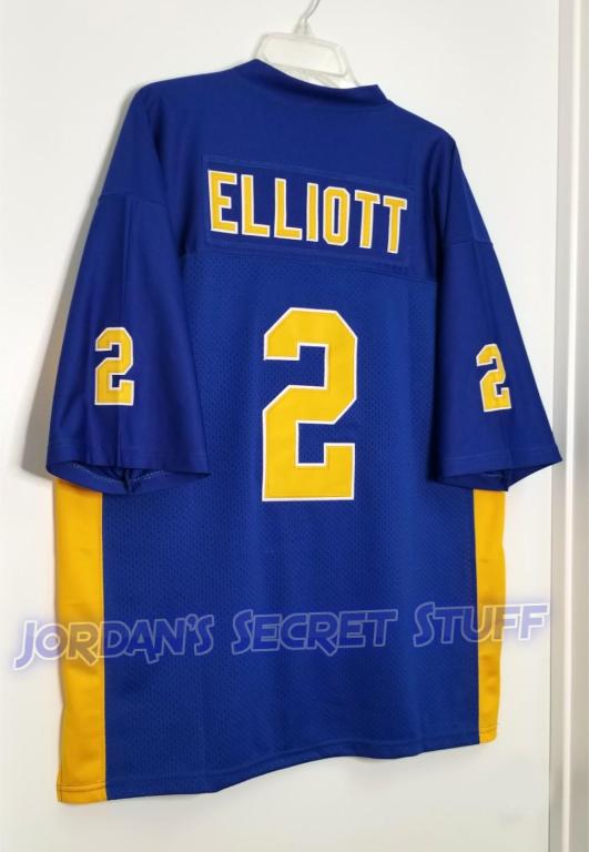 Ezekiel Elliott Burroughs High School Football Jersey Custom Throwback Retro Jersey