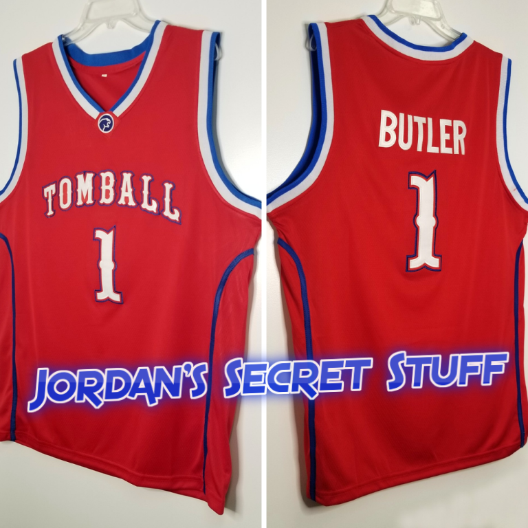 JordansSecretStuff Jimmy Butler High School Tomball Basketball Jersey Custom Throwback Retro College Jersey 2XL