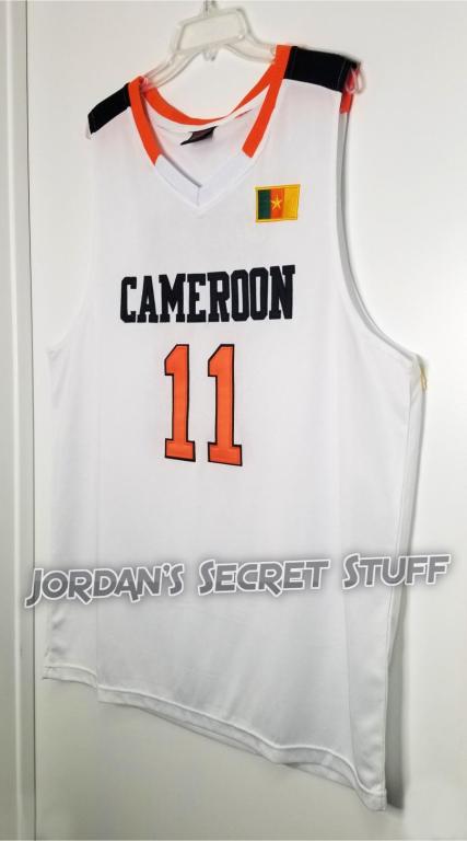 Joel Embiid Cameroon EuroLeague Basketball Jersey Custom Throwback Retro Jersey