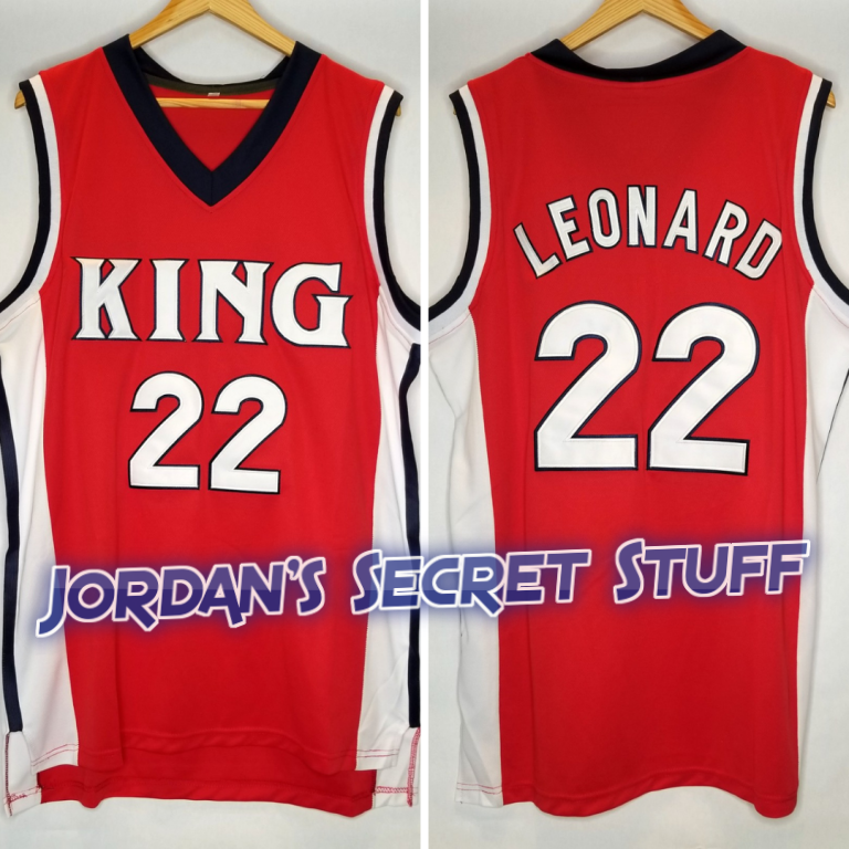 JordansSecretStuff Kawhi Leonard King High School Basketball Jersey Custom Throwback Retro Jersey 2XL