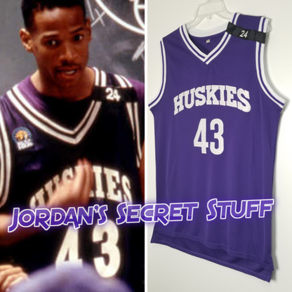 Kenny Tyler 6th Man Movie Huskies Basketball Jersey Custom Throwback 90's Retro Movie Jersey