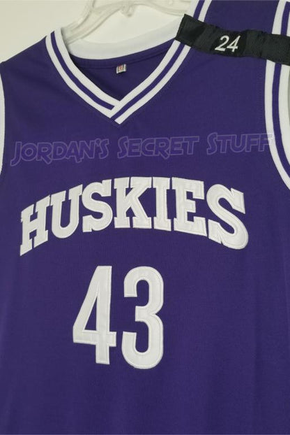 Kenny Tyler 6th Man Movie Huskies Basketball Jersey Custom Throwback 90's Retro Movie Jersey