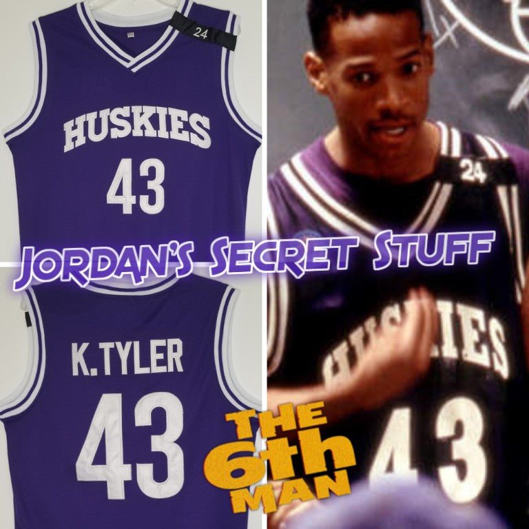 Kenny Tyler 6th Man Movie Huskies Basketball Jersey Custom Throwback 90's Retro Movie Jersey
