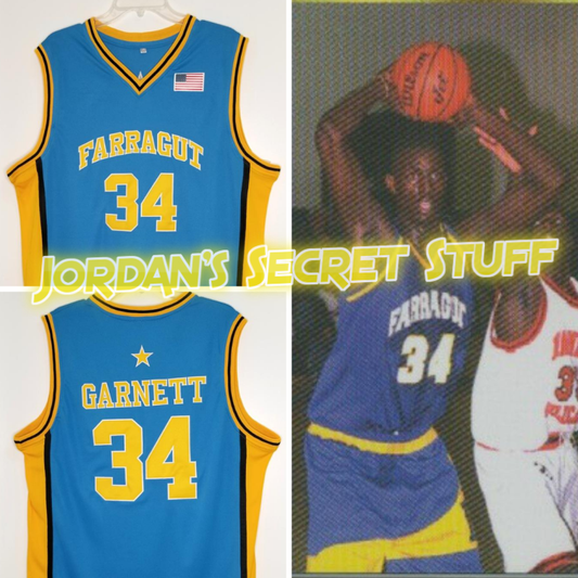 Kevin Garnett Farragut High School Basketball Jersey Custom Throwback Retro Jersey