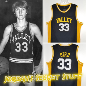 Larry Bird Valley High School Basketball Jersey Custom Throwback Retro Jersey