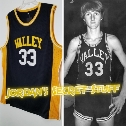 Larry Bird Valley High School Basketball Jersey Custom Throwback Retro Jersey