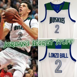 Lonzo Ball Chino Hills High School Basketball Jersey Custom Throwback JordansSecretStuff
