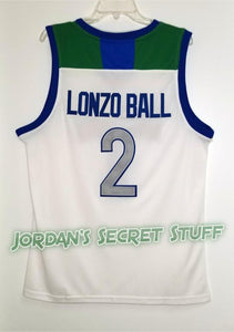 Lonzo Ball Chino Hills High School Basketball Jersey Custom Throwback Retro Jersey