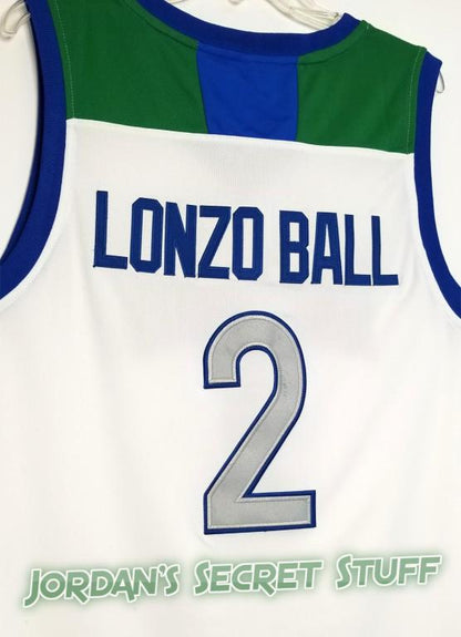 Lonzo Ball Chino Hills High School Basketball Jersey Custom Throwback Retro Jersey