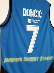Luka Doncic Slovenia EuroLeague Basketball Jersey (Blue) Custom Throwb –  JordansSecretStuff