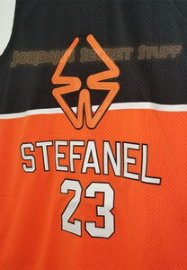 Stefanel EuroLeague Basketball Jersey Custom Throwback Retro Jersey Shattered Backboard