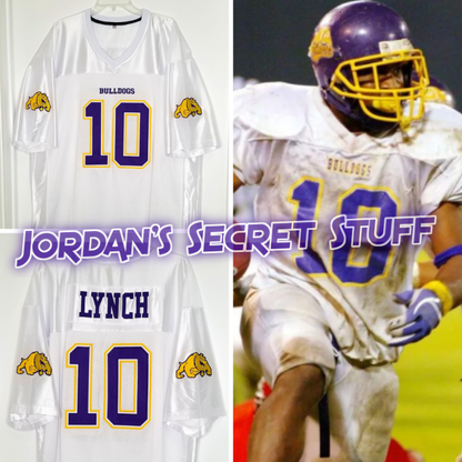 Marshawn Lynch Bulldogs High School Football Jersey Custom Throwback Retro Jersey