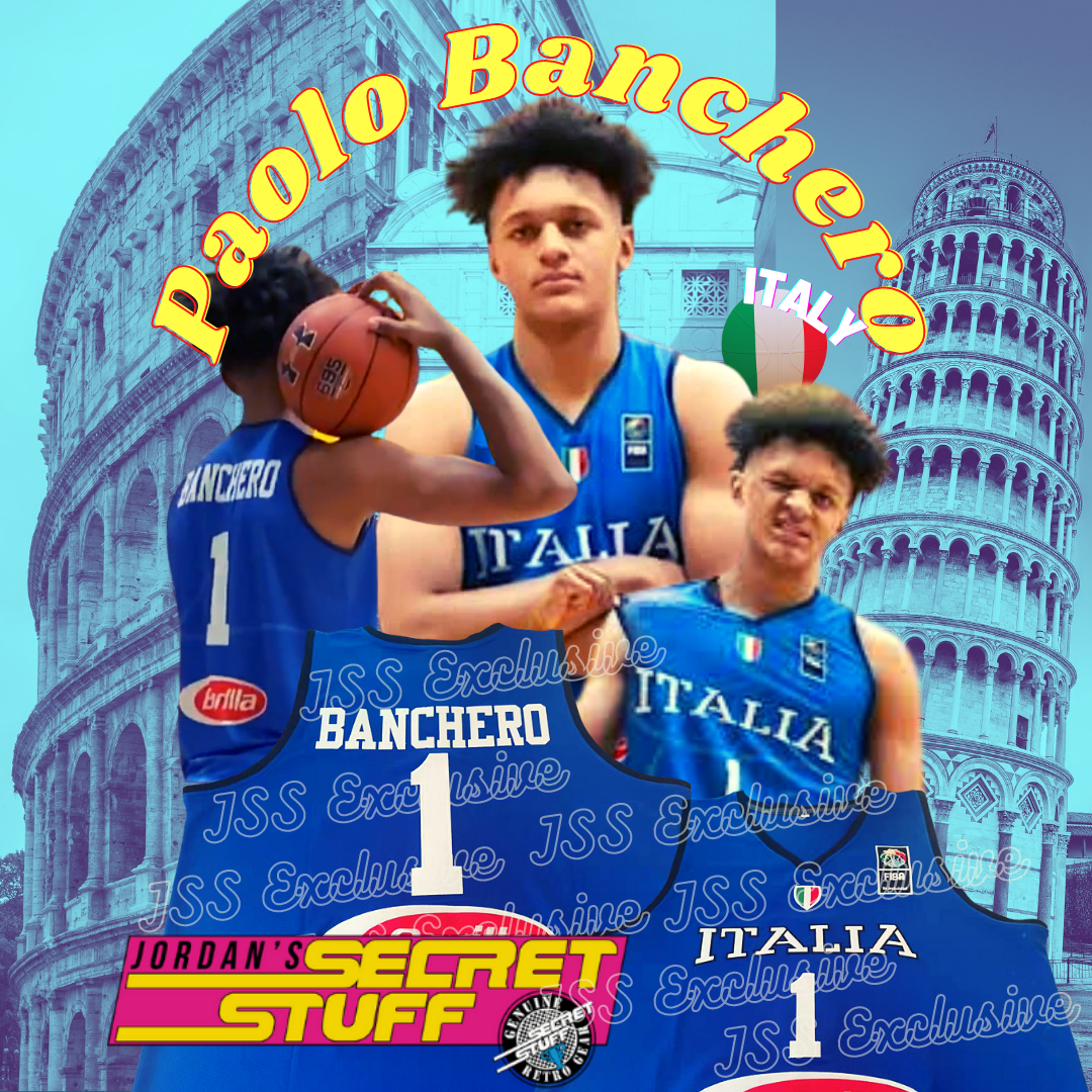 Throwback Paolo Banchero #1 Team Italy Italia Basketball Jersey Custom Any  Name