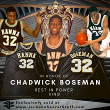 Load image into Gallery viewer, Chadwick Boseman High School Basketball Jersey Black Panther Wakanda JSS Exclusive