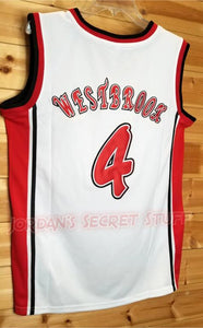 FLASH SALE! Russell Westbrook Leuzinger Olympians High School Basketball Jersey Custom Throwback Retro Jersey