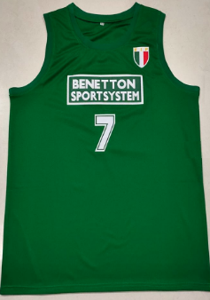 Toni Kukoc EuroLeague Jersey Yugoslavia EuroBasket Green Throwback Custom Retro Basketball Jerseys