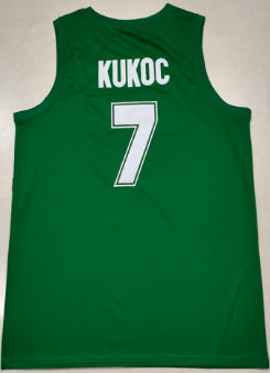 Toni Kukoc EuroLeague Jersey Yugoslavia EuroBasket Green Throwback Custom Retro Basketball Jerseys