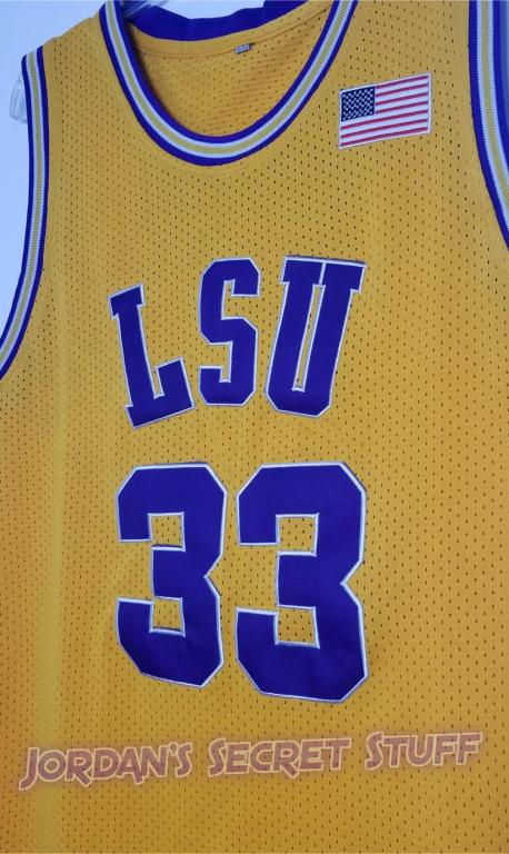 Shaquille O'Neal LSU College Basketball Jersey (Yellow) Custom Throwback Retro College Jersey