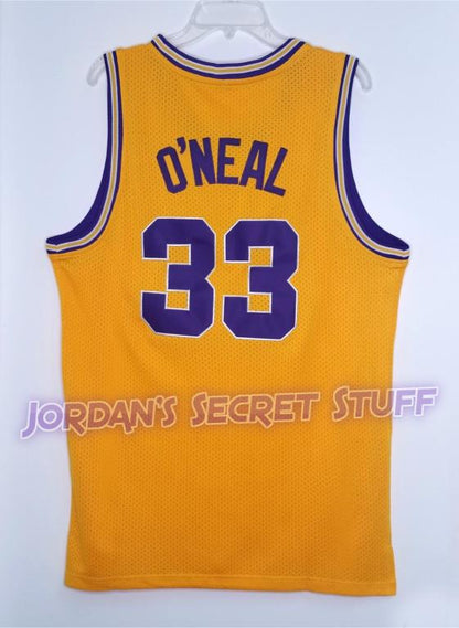 Shaquille O'Neal LSU College Basketball Jersey (Yellow) Custom Throwback Retro College Jersey