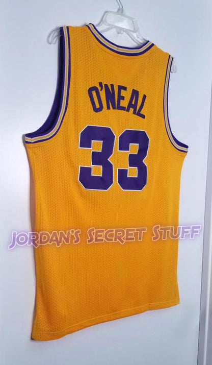 Shaquille O'Neal LSU College Basketball Jersey (Yellow) Custom Throwback Retro College Jersey