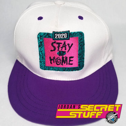 2020 Stay At Home Snapback Hat Basketball 90s JSS Exclusive Throwback Cap