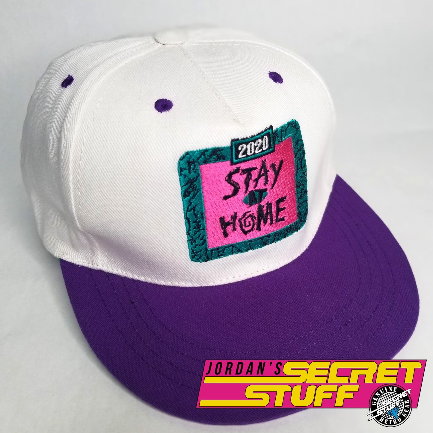 2020 Stay At Home Snapback Hat Basketball 90s JSS Exclusive Throwback Cap