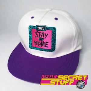 2020 Stay At Home Snapback Hat Basketball 90s JSS Exclusive Throwback Cap